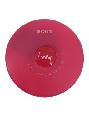 SONY D-FJ003 Pink CD Walkman NOT TESTED AS IS FOR PARTS am/fm Radio 2000s Y2K
